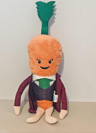 Мягкая игрушка морковка, большая, качественная фирменная игрушка