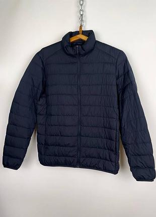 Uniqlo мужская синяя микропуховая куртка