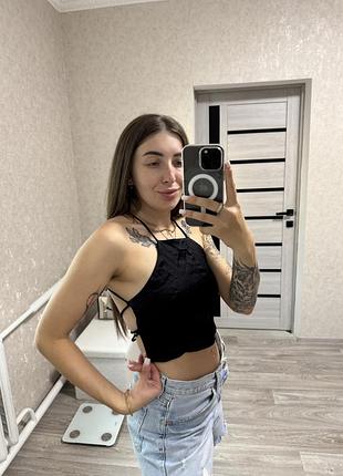 Топ zara з відкритою спиною
