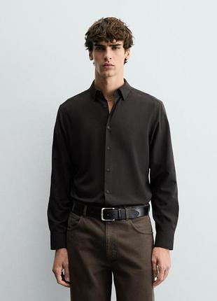 Сорочка zara 19854 d brown