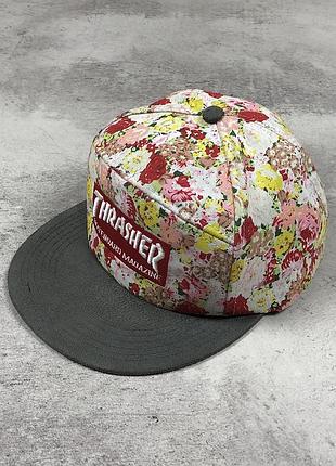 Вінтажна кепка пʼятипанелька thrasher skateboard magazine