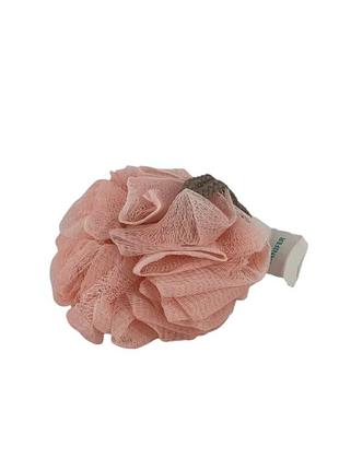 Мочалка-бант stenson r90466 50 г банна темно-розовый для ежедневного купания