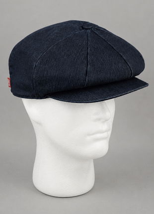 Картуз джинсовий levi's newsboy cap кепка чоловіча кашкет трансформер восьмиклинка хуліганка оригінал розмір m      stetson brixton kangol bailey