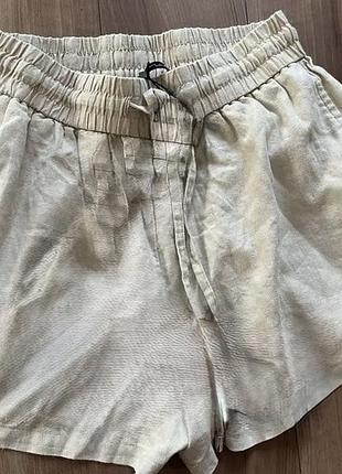 Шорты женские лен zara