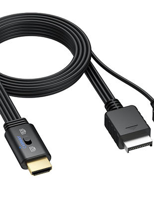 Адаптер camway ps1/ps2 на hdmi, поддержка преобразования 4:3/16:9, конвертер ps2 в hdmi 1080p с usb-кабелем питания, для hdtv.