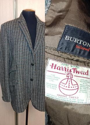 Шерстяной пиджак harris tweed