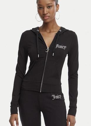 Juicy couture кофта велюрова на молніі
