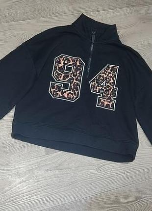 Стильная толстовка с начесом i love girlswear 13роков