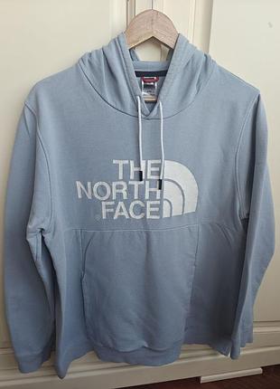Оригинальное худи the north face в светло-голубом цвете.