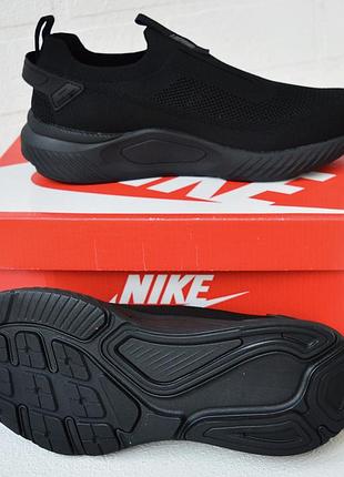 Nike black мокасины черные 2