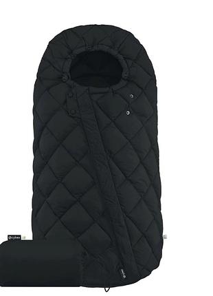 Конверт snogga 2 в коляску cybex, moon black футмуф
