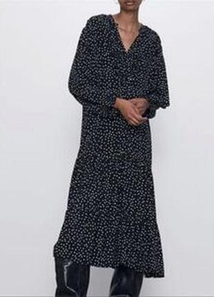 Платье в горох от zara