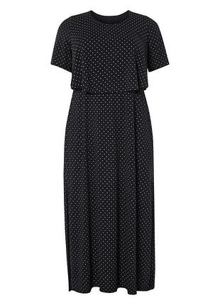 Платье длинное для женщины esmara lycra® 504183 xl черный