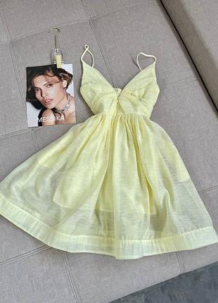 Жовта сукня плаття коротка zimmermann