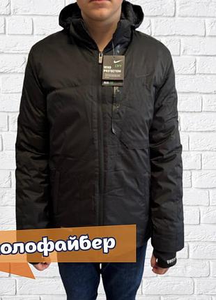 Розміри! m,l,xl,2xl,3xl зимняя куртка мужская ветрозащитная с капюшоном черная