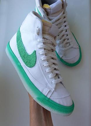 Кроссовки nike blazer mid'77 "green fade"