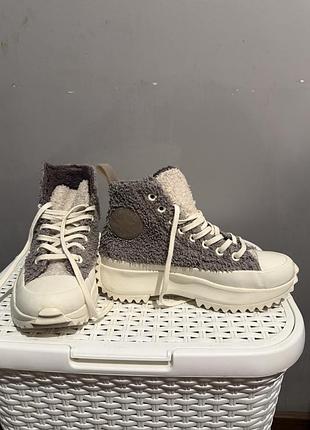 Кеди converse run star hike hi vapor mauve grey 39 розмір