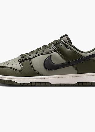 Кросівки чоловічі nike dunk low retro grey/olive hf5441-300 42.5