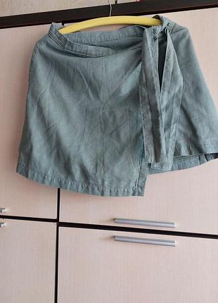 Лляна спідниця abercrombie & fitch