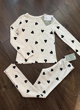 Костюм лосини лонгслів h&m 6-8 років