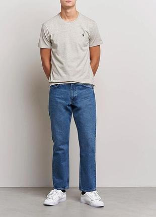 Футболка polo ralph lauren custom slim fit, новий відтінок «grey heather»