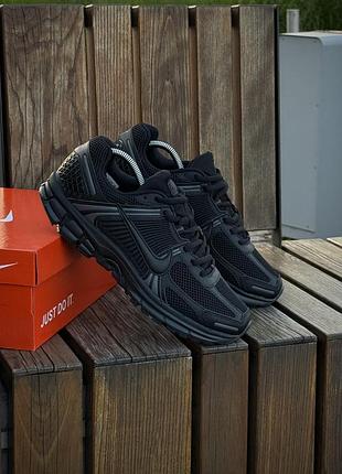 Кросівки nike zoom vomero 5, чорні (сіточка, літні) 996-6