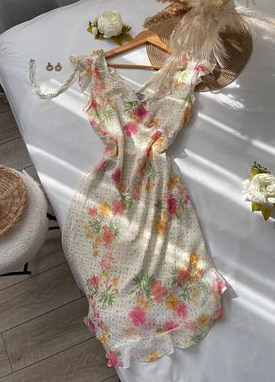 Цветочное платье платья