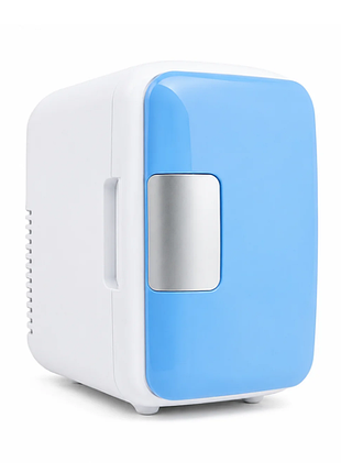 Автохолодильник портативний car refrigerator ly-898 4 л в прикурювачі білий з блакитним