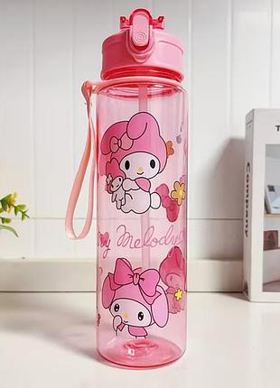 Пляшка дитяча для води melody 750мл sam-1787 рожева