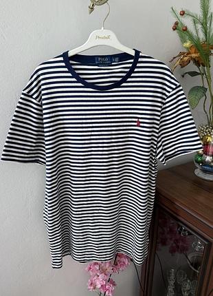 Футболка в полоску polo ralph lauren striped t-shirt оригінал