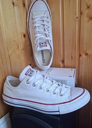 Культові низькі кеди converse chuck taylor all star ox білого кольору
