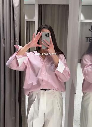 🎀 сорочка оксфорд від zara