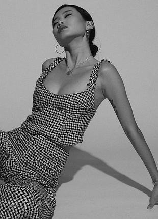 🖤топ корсет твидовый женский zara🖤