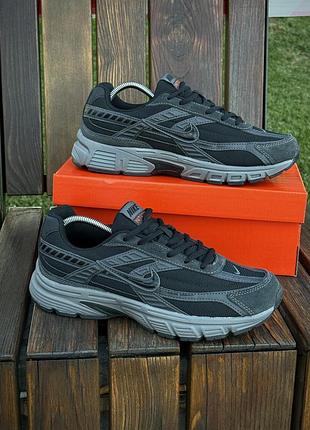 Кросівки nike initiator, чорно-сірі (сітка, літні) 92618-8