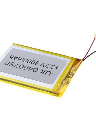 Universal аккумуляторр 3000mah rated voltage:3,7v 72*60*3мм тип контактов: провода