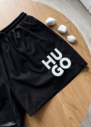 Плавки чоловічі hugo boss чорні, розміри s-xxl, поліестер