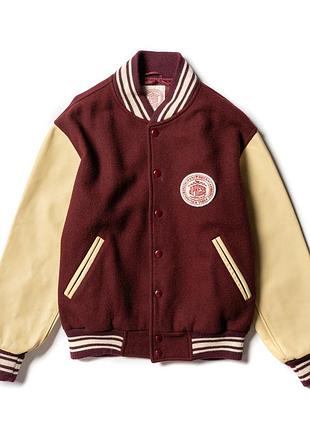 J.press vintage varsity jacket wool and leather bomber [jmh017281]