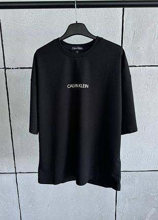 Спортивні футболки чоловічі calvin klein oversize чорні