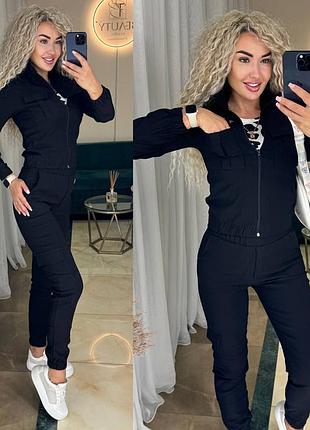 Женский джинсовый костюм