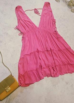 Пляжное платье туника 22 l xl xxl xxxl