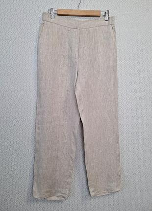 Льняные женские брюки брюки massimo dutti