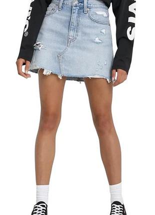 Джинсовая юбка levi's premium