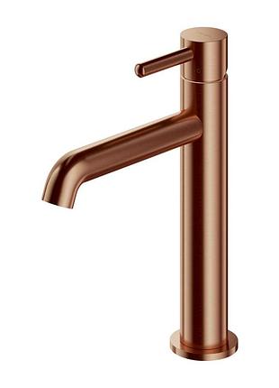 Смеситель для умывальника высокий omnires y brushed copper (y1212ccpb) — медный матовый