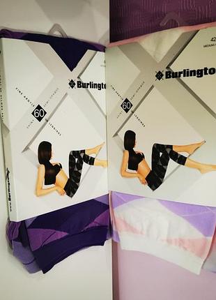 Оригинальные капри-леггинсы 3/4 burlington fine argyle 60 den (немеченица, falke group)