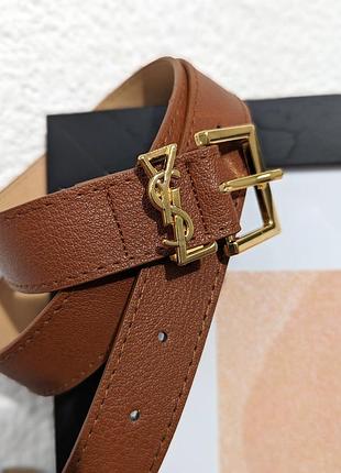 Ремень женский yves saint laurent терракот +золото есть