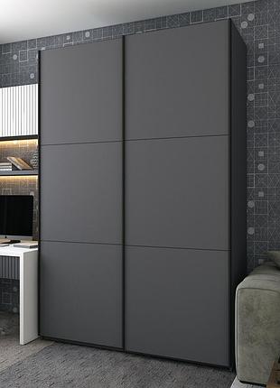 Шкаф-купе двухдверный doros g-caiser 180х60х240 см графит (drs-011034)