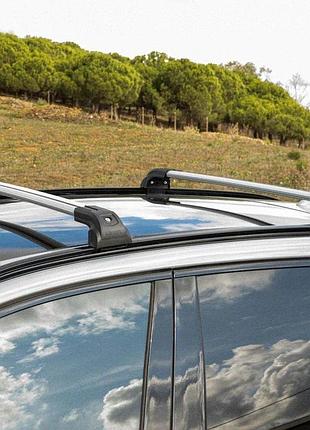 Поперечины на интегрированные рейлинги strong v2 120 см (2 шт) черный для nissan qashqai 2021- гг