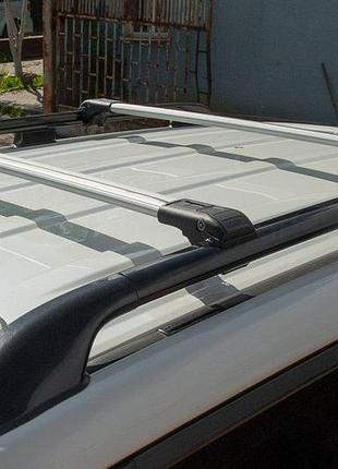 Перемички на рейлінги під ключ (2 шт) до 110 см, чорний для opel combo 2012-2018 рр