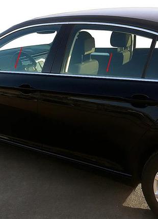Окантовка скла sd/sw (нерж.) для volkswagen passat b8 2015-2023 рр