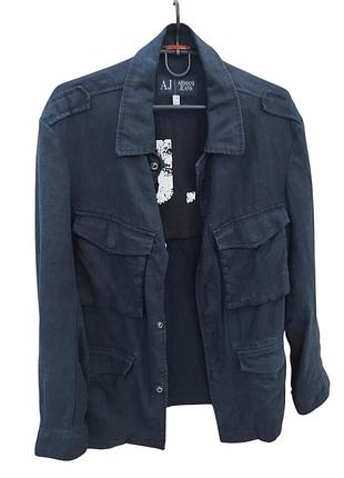 Чоловіча льняна куртка-сафари armani jeans  100% льон